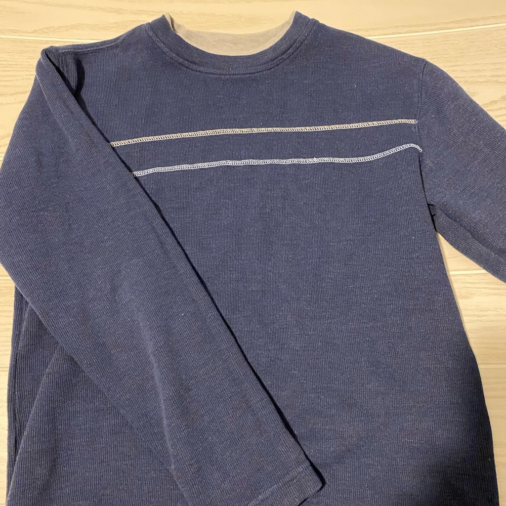 Faded Glory pullover | color navy blue with two line detailing | size S